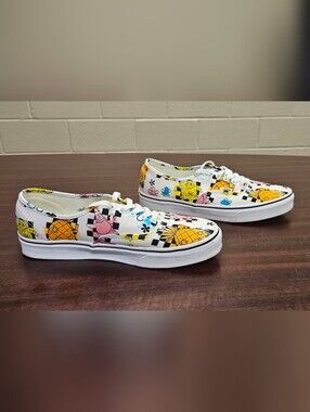 Vans Low Top SpongeBob Pineapple Floral Sneakers - White/Yellow/Pink/Blue